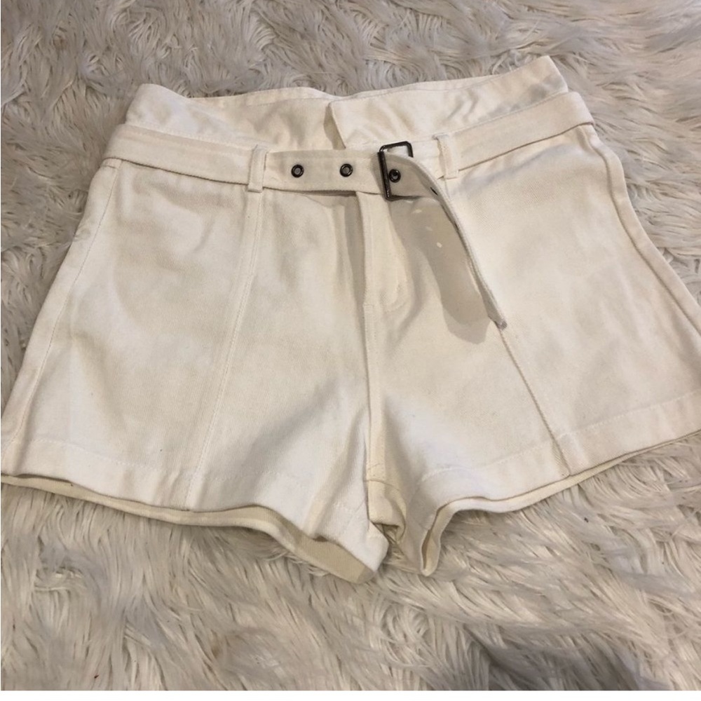White High Rise Shorts - Picture 2 of 4
